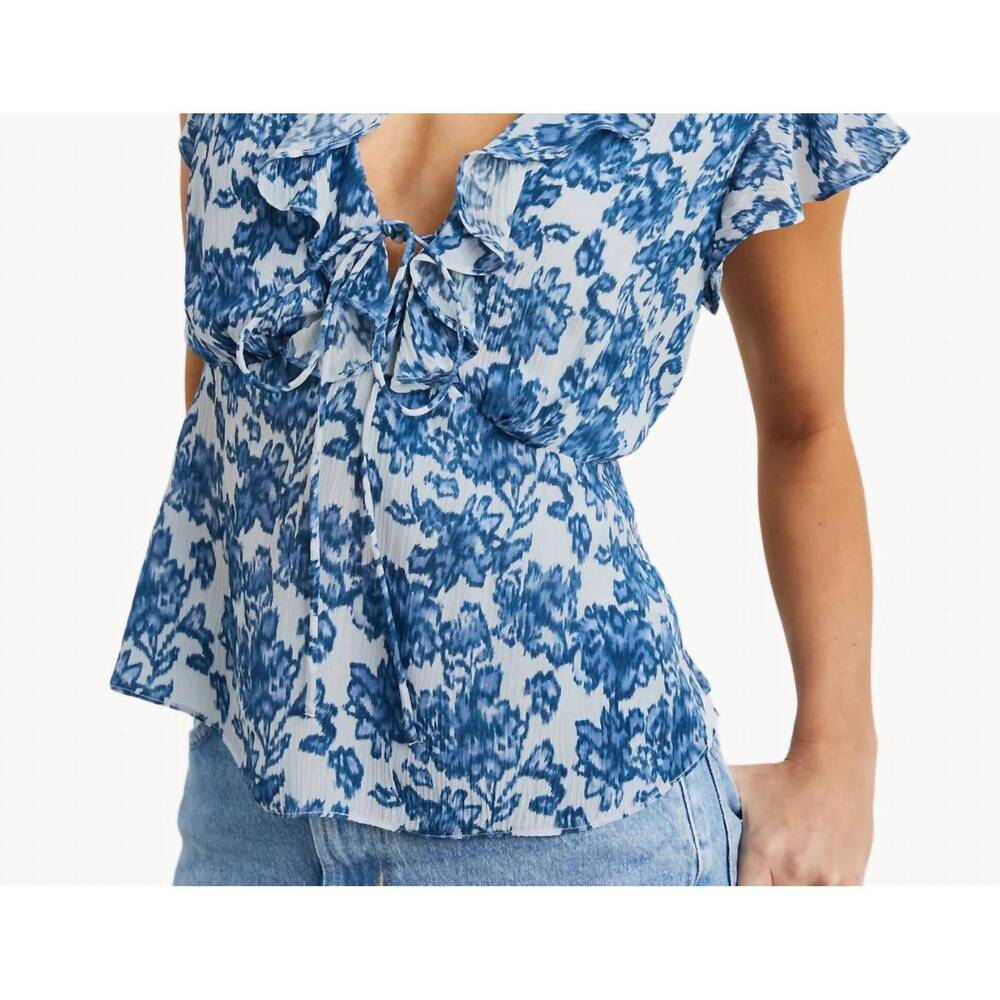 NEW RAILS carmine top in chambray floral - Picture 3 of 6